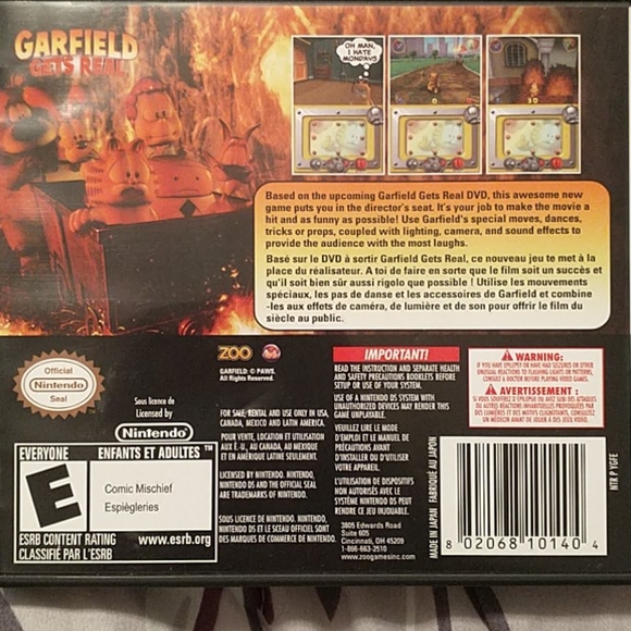 Nintendo DS game, "Garfield Gets Real" - Picture 2 of 4
